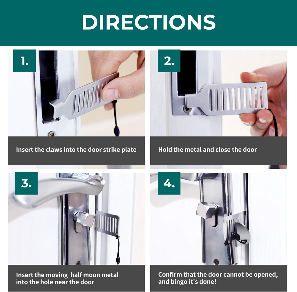 Portable Door Lock for Travel